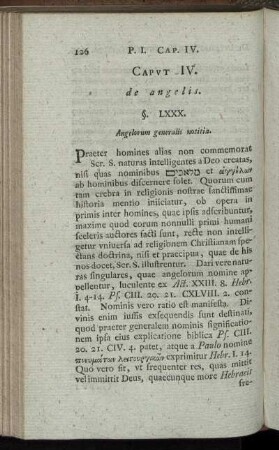 Caput IV. de angelis.
