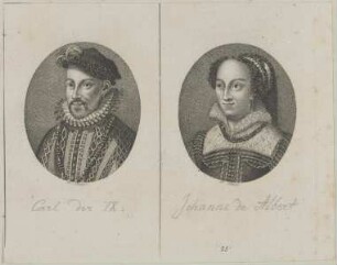 Bildnis des Charles IX. von Frankreich und der Jeanne d' Albret