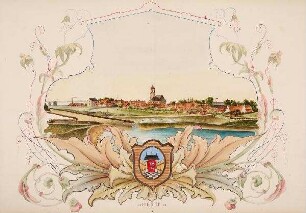 Ansicht der Stadt Husum