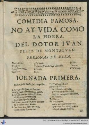 No Ay Vida Como La Honra.