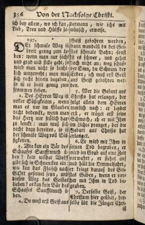 356-364, von der Nachfolge Christi (§ 297 - 302)