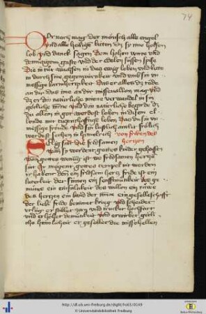 Von friden des hertzen.