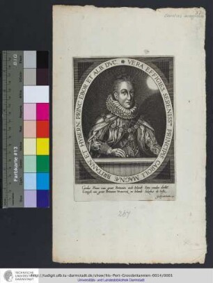 Vera Effigies. Sereniss.mi Principis Caroli. Magnæ Britann. Et Hybern. Princ. Ebor Et Alb. Dvc