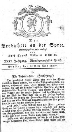 21. Stueck, 21. Mai 1827
