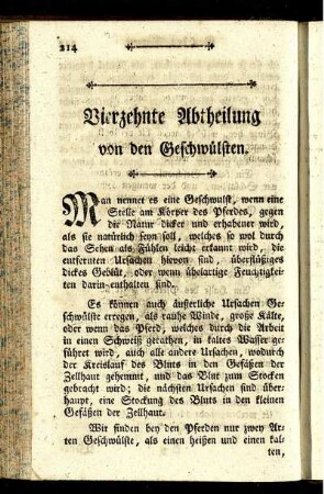 Vierzehnte Abtheilung von den Geschwülsten.