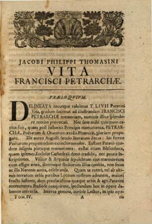 Vitae Summorum Dignitate Et Ervditione Virorum : Ex Rarissimis Monumentis Literato Orbi Restitutae, Tomus IV. : Cum Indice Generali Uti In Hunc Tomum IV. Sic Quoque Tres Priores