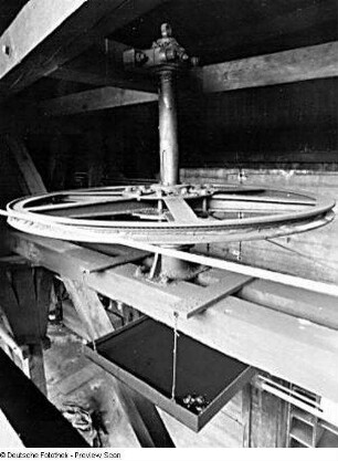 Löbau. Kohletransportbahn (Industrieseilbahn) zwischen Bahnhof und ehemaliger Färberei Römer AG. Seilwinde