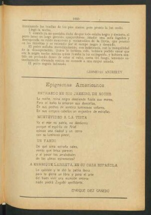 A Enrique Larreta, en su casa española