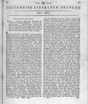 Neander, A.: Allgemeine Geschichte der christlichen Religion und Kirche. Bd. 1. Hamburg: Perthes 1826