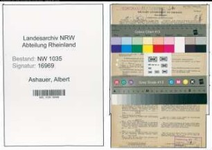 Entnazifizierung Albert Ashauer , geb. 08.07.1910 (Schlosser)
