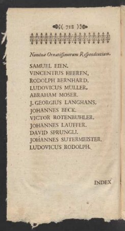 Nomina Ornatissimum Respondentium.
