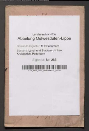 Geh. Oberjustizrat Franz Theodor Mark zu Paderborn