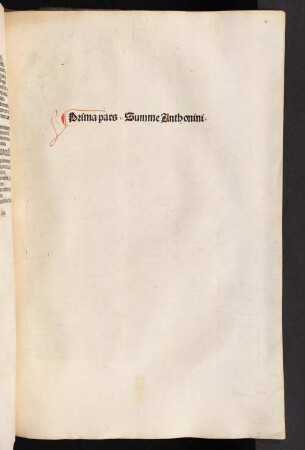 1: Summa theologica : P. 1 - 4. Mit Tabula von Johannes Molitoris