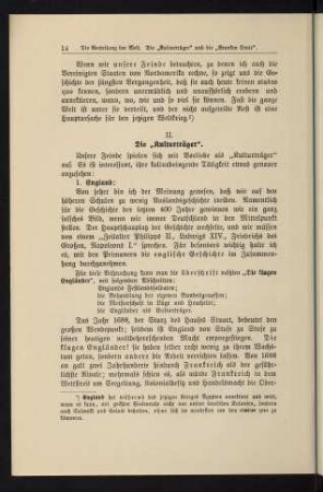 14-31, II. Die "Kulturträger"