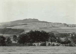 Westerzgebirge. Scheibenberg. Blick von Nordosten über das Zschopautal