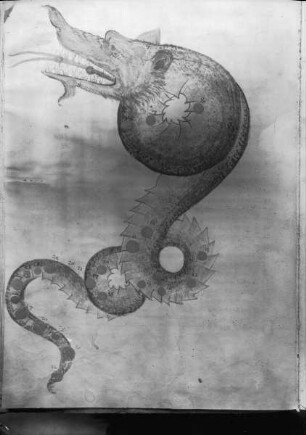 Catalogus stellarum fixarum / al-Sùfì, Hvězdný atlas — Sternbild Draco/Drache, Folio fol. 3v