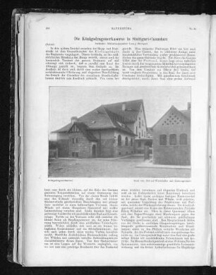 Die Königsdragonerkaserne in Stuttgart-Cannstatt
