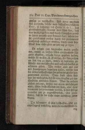 Das 22. Capitel. Von denen kennzeichen der unfruchtbarkeit bey beyderley geschlecht.