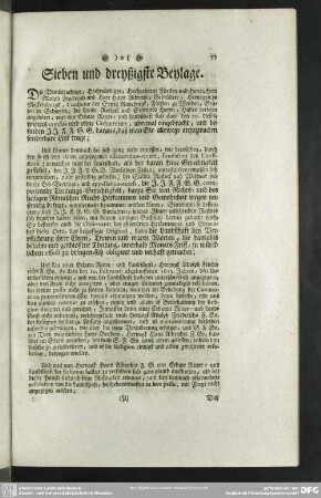 Sieben und dreyßigste Beylage