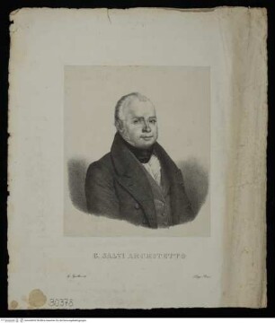 Portrait des Architekten Gaspare Salvi - Porträt G. Salvi (G. Salvi Architetto)