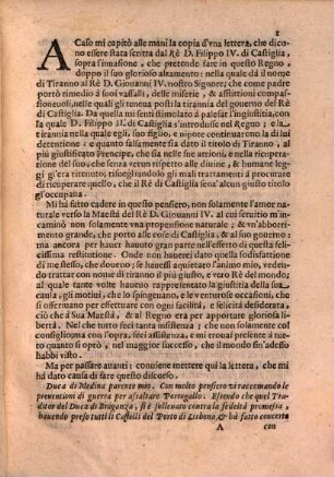 Discorso dell'usurpatione ... del Regno di Portogallo
