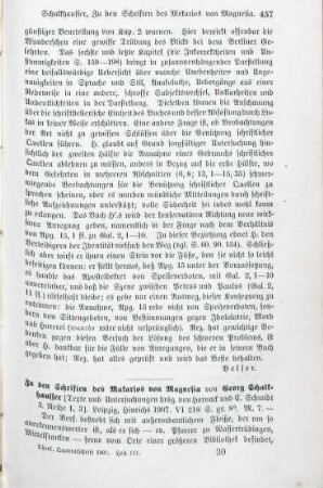 457-458 [Rezension] Schalkhausser, Georg, Zu den Schriften des Makarios von Magnesia