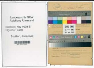 Entnazifizierung Johannes Bouillon , geb. 03.02.1903 (Prokurist)