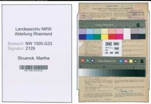 Entnazifizierung Martha Struenck , geb. 24.11.1906 (Jugendleiterin)