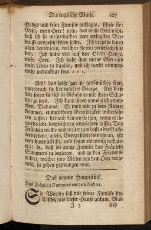 Das neunte Hauptstück. Das Fräulein Summers vor dem Richter.