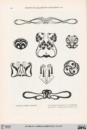 Entwürfe für Typographischen Buch-Schmuck usw.