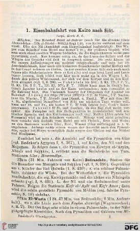 1: Eisenbahnfahrt von Kairo nach Siût