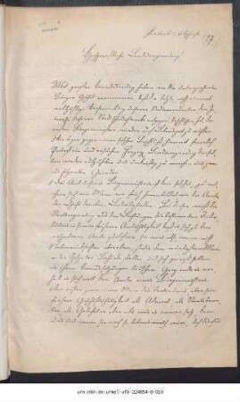 [Protest-Brief einiger Bürger der Stadt Gotha an die Herzogliche Landesregierung vom 16.03.1848]