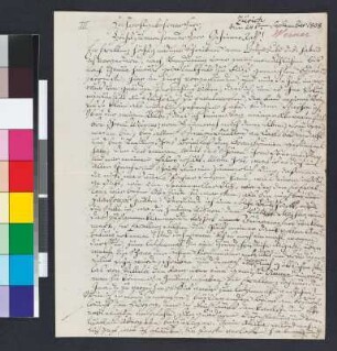 Brief von Werner, Friedrich Ludwig Zacharias an Goethe, Johann Wolfgang von