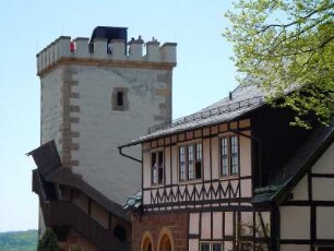 Aussichtsturm im Innenhof der Wartburg : Aussichtsturm im Innenhof der Wartburg bei Eisenach, aufgenommen am 30. April 2012