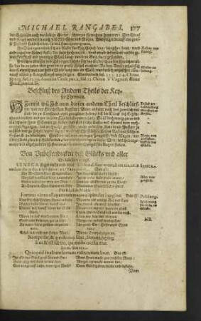 Beschluß des Andern Theils der Keyser Chronica.