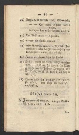 Fünftes Gespräch