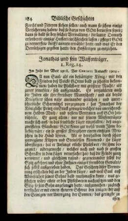 Jonathas und sein Waffenträger. 1. Reg. 14.