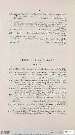 Second day´s sale (Nr. 256 - 519)