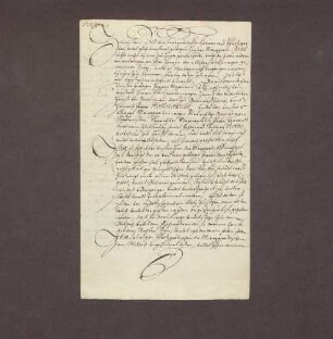Verzichtbrief des Markgrafen Karl I. von Baden gegen Pfalz, einige Wörthe etc. betreffend