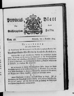 Num. 48, Ausgabe vom 1. Dezember 1819