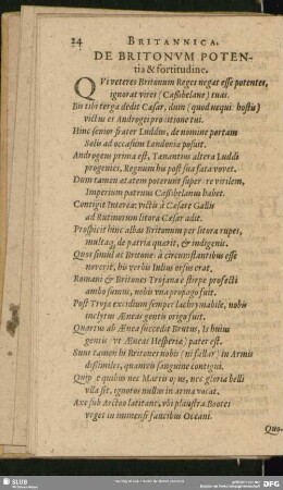 De Britonum Potentia & fortitudine