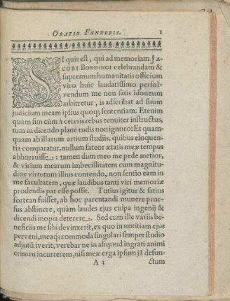 Oratio Funebris.