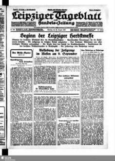 Leipziger Tageblatt und Handelszeitung : Amtsblatt des Rates und des Polizeiamtes der Stadt Leipzig