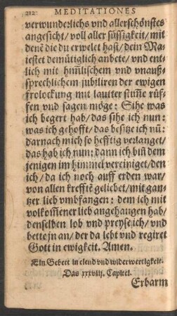 Ein Gebett in elende und widerwertigkeit. Das xxxviii. Capitel.