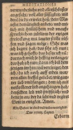 Ein Gebett in elende und widerwertigkeit. Das xxxviii. Capitel.