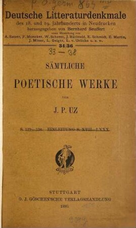 Sämtliche poetische Werke