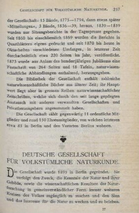 Deutsche Gesellschaft für Volkstümliche Naturkunde