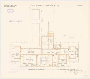 Hörsaal- und Seminargebäude der Universität Göttingen: Grundriss Dachgeschoss 1:100