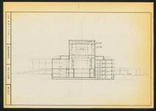 Schauspielhaus, Wuppertal: Querschnitt 1:400