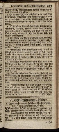 1) Vom wahren und falschen Christenthum. - 6) Von der Nachfolge Jesu.